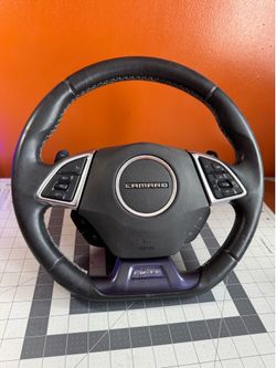 Chevy Camaro SS Black 50th Anniversary Steering Wheel 2016-2024