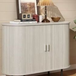 Onbrill ONBRILL Sideboard Buffet Cabinet with Storage, 40" Storage Cabinet with Sliding Door & Adjustable Shelf, Modern Accent Coffee Bar Console Tabl