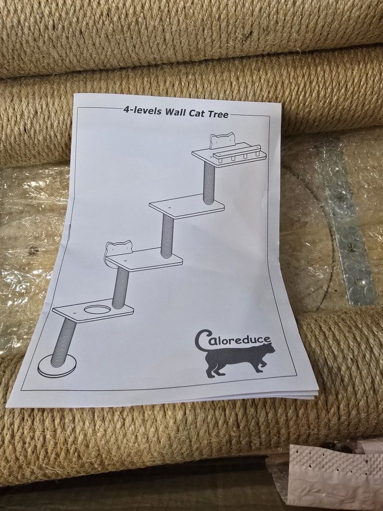 4 Level Wall Cat Tree