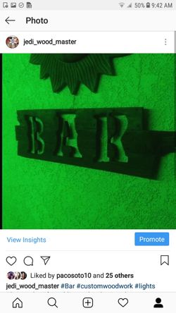BAR sign