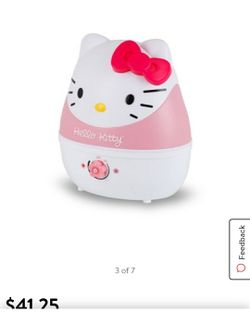 Crane Adorable 1 Gallon Ultrasonic Cool Mist Humidifier with 24 Hour Run Time - Hello Kitty - EE-4109