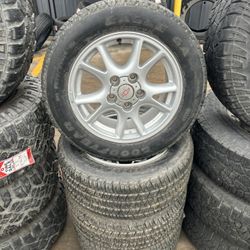 16” Chevy Aluminum Wheels - Blot Pattern 5x4.75 - Install Inlcuded 