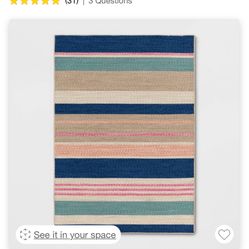 5 X7 Ft Indoor/ Outdoor Rug— Brand New 
