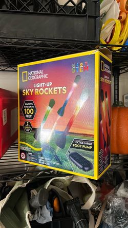 National Geographic Light-Up Sky Rockets STEM Kit Used