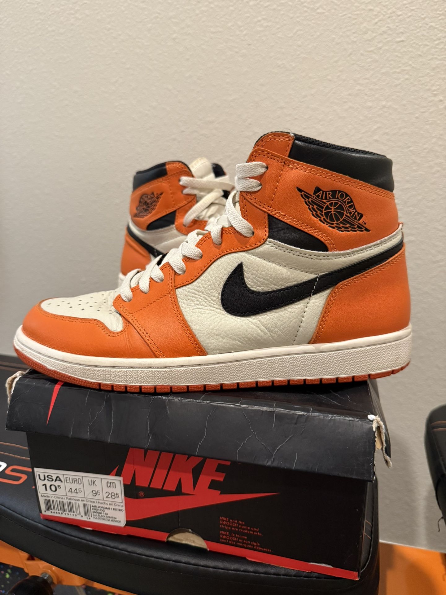 Pre-owned Air Jordan 1 Shattered Backboard 2.0 - sz10.5