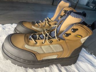 Cabela’s Ultralight Wader Boots Felt Bottom w Cleats Sz 13MBrown Fly Fishing New