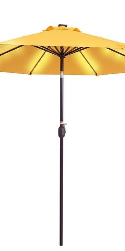 Sundale Solar Lighted Patio Umbrella