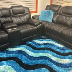 Santiago Two Piece Sofa Loveseat Recliner In Living Room $8 99