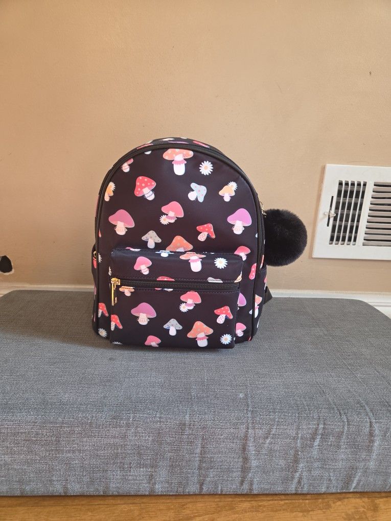 Adorable Mushroom Mini Backpack