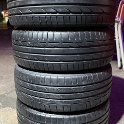 4USED TYRES BRIDGESTONE.       205/45/17.      70% TREAD.      @$160, INSTALLED ALL4 