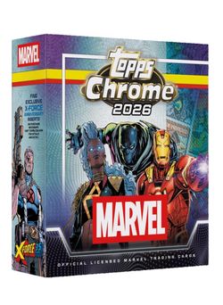 2026 TOPPS CHROME MARVEL COMICS MEGA BOX (56 Cards)