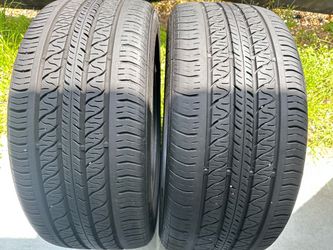 For sale two Tires 255/45/19 Continental Procontact Silent foam EV with 70-80% Left Tesla oem