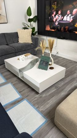 White coffee table