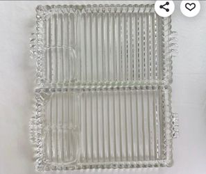 Vintage 1950s Hazel Atlas snack and smoke trays
