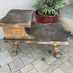 Vintage Wooden End Table 