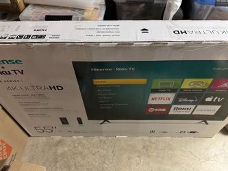 Hisense 55 inch tv rarely used for sale