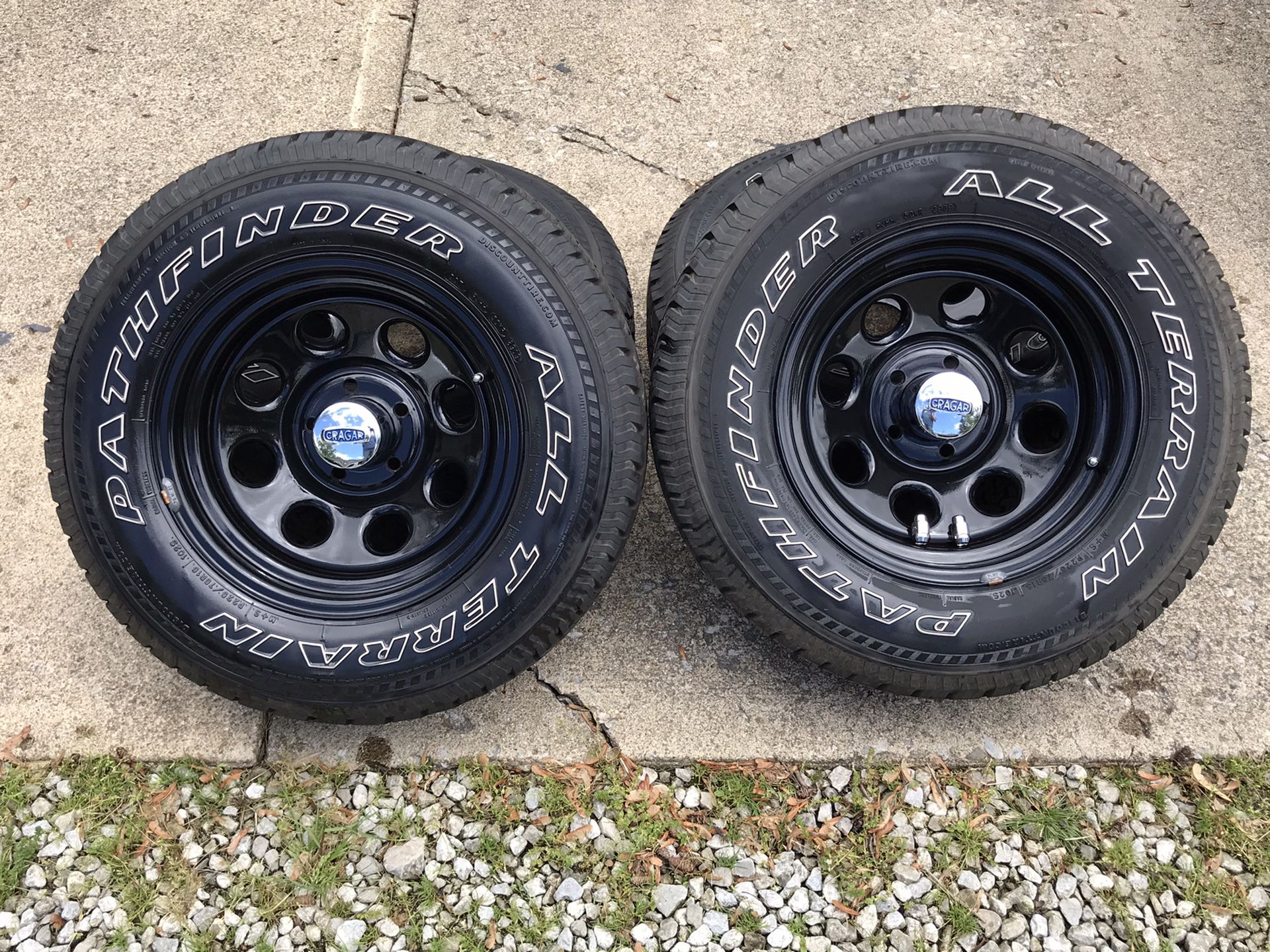 Pathfinder A/T tires & Cragar rims
