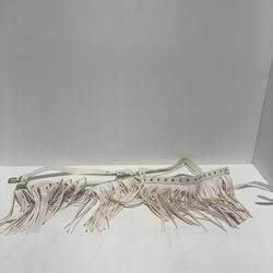 Woman Body Harness Adjustable Gothic Punk Belt, White (1-10)