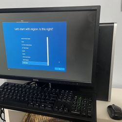 HP Pavilion desktop computer w/ Monitor