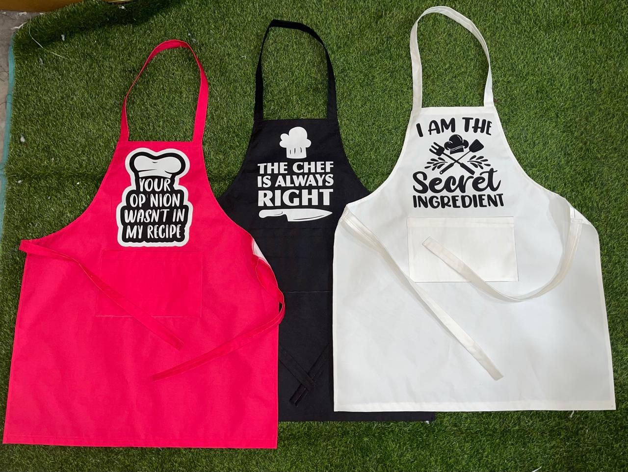 BBQ /Kitchen Aprons With Funny Logos