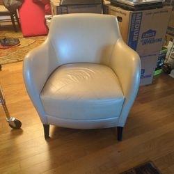 Accent Chair In Beige Upholstery 