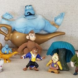 Variety Of Disney Figurines