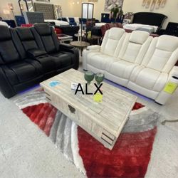 Ashley Living Room Set Reclining Power LED Free Delivery 