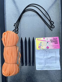New Volleyball Boundary Line Rope Set $10.. open boundary rope $5 each