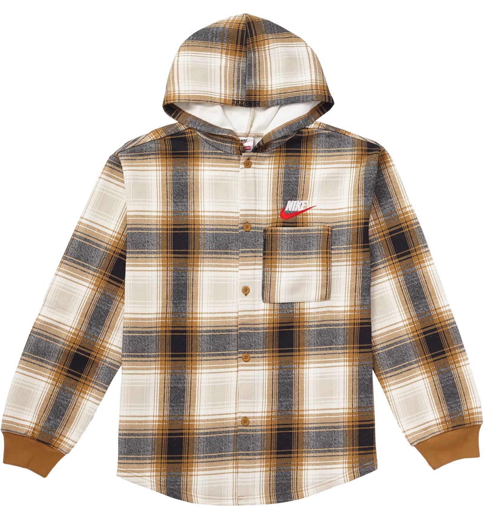 Supreme Nike Plaid Hooded Sweatshirt 