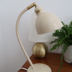 IKEA Creamy Beige & Gold Desk Task Lamp Rodflik 