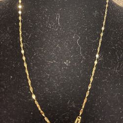 10k Solid Gold 16” 1.6 Necklace 