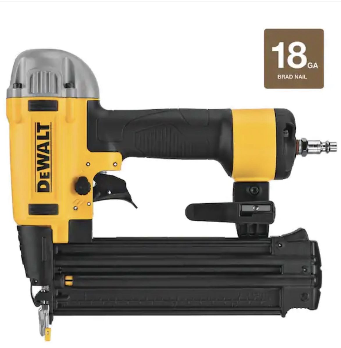 DEWALT 18-Gauge Pneumatic Corded Brad Nailer