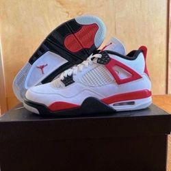 Air Jordan 4 Retro Red Cement DH6927-161 Size 10 Brand New 