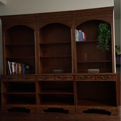 (3 Sections )Book Shelf’s  Nice Condition! Very Customizable!