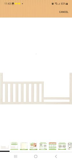 Toddler Bed Safety Guard Rail for Oxford Baby, Soho, Ozlo & Avalon Baby Convertible Cribs - Solid Wood Rail for Toddler Bed Conversion - Safety Rails 