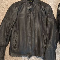Motorcycles Leather Padded Jacket 