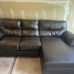 Brand New Soft Brown Chaise Lounge Couch 