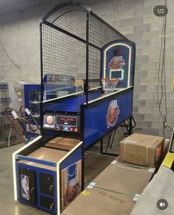 2 NBA Hoops Basketball Arcade Machines – Brand New Condition
