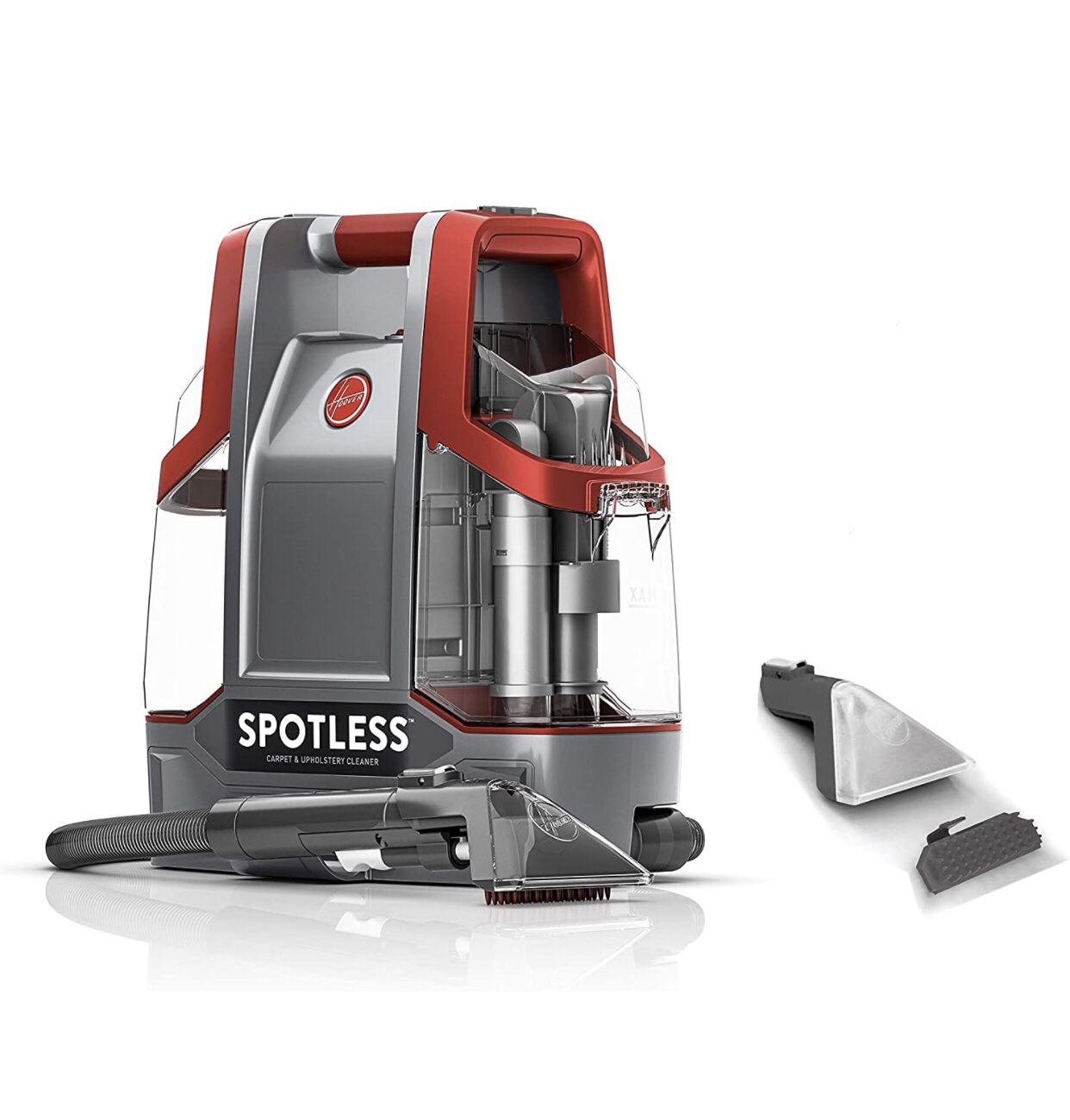 NEW! Hoover Spotless Portable Carpet & Upholstery Spot Cleaner, FH11300, Red