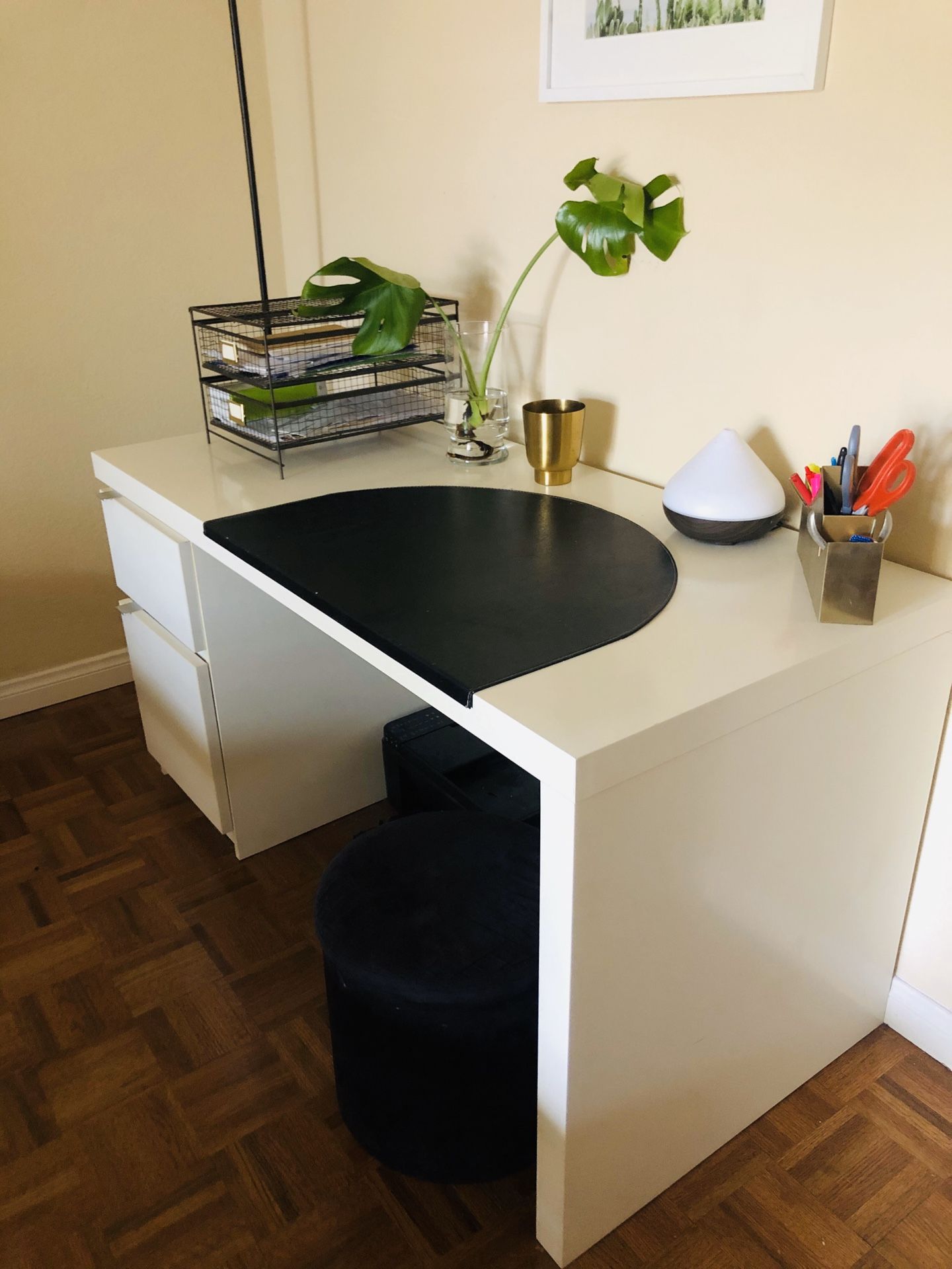 IKEA Desk with Drawer and Cupboard Storage