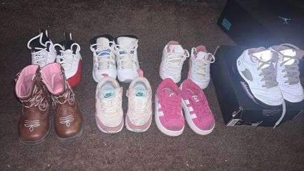 Toddler/Kids Jordan & Adidas Sneakers Lot