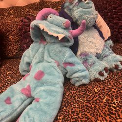 Sully Plush And  6-9 Month Monster Suit Used As Winter Outerwear