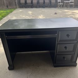 Black Wood Desk