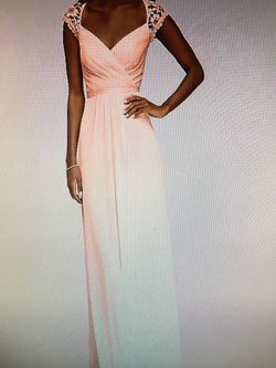 Davids bridal dress in pearl size 6