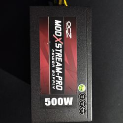 OCZ 500W ATX MOD X STREAM SEMI MODULAR PSU POWER SUPPLY