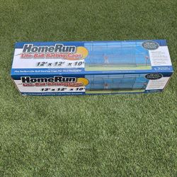 Excellent Condition Sports Heater Sports HomeRun Lite-Ball Batting Cage DuraFlex Fiberglass Frame, 12' x 12' x 10'