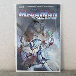 Megaman Fully Charged #1 Peach Momoko Variant Comic Book Limited To 800 W/ COA Scorpion