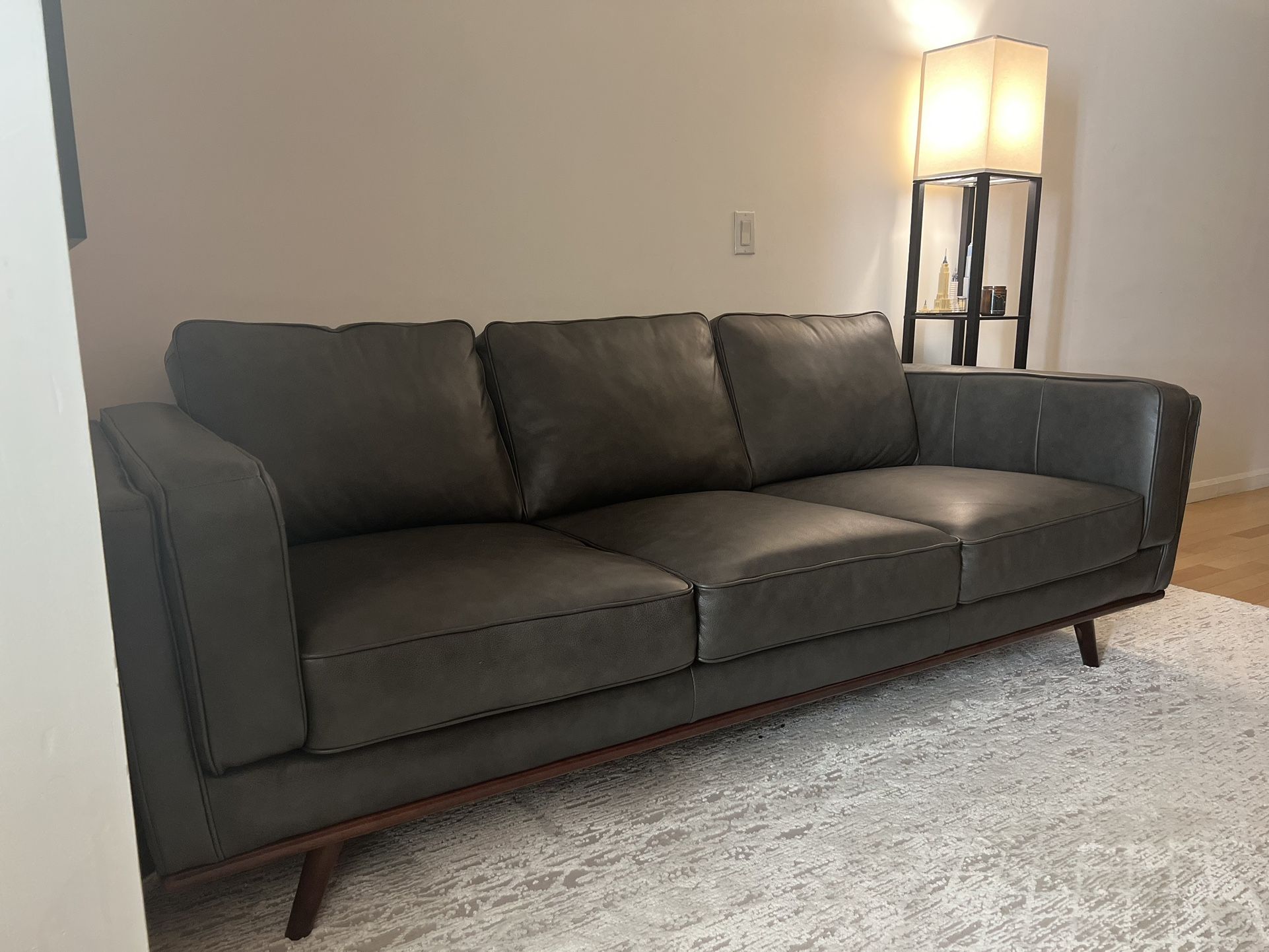 Abbyson Positano Leather Couch