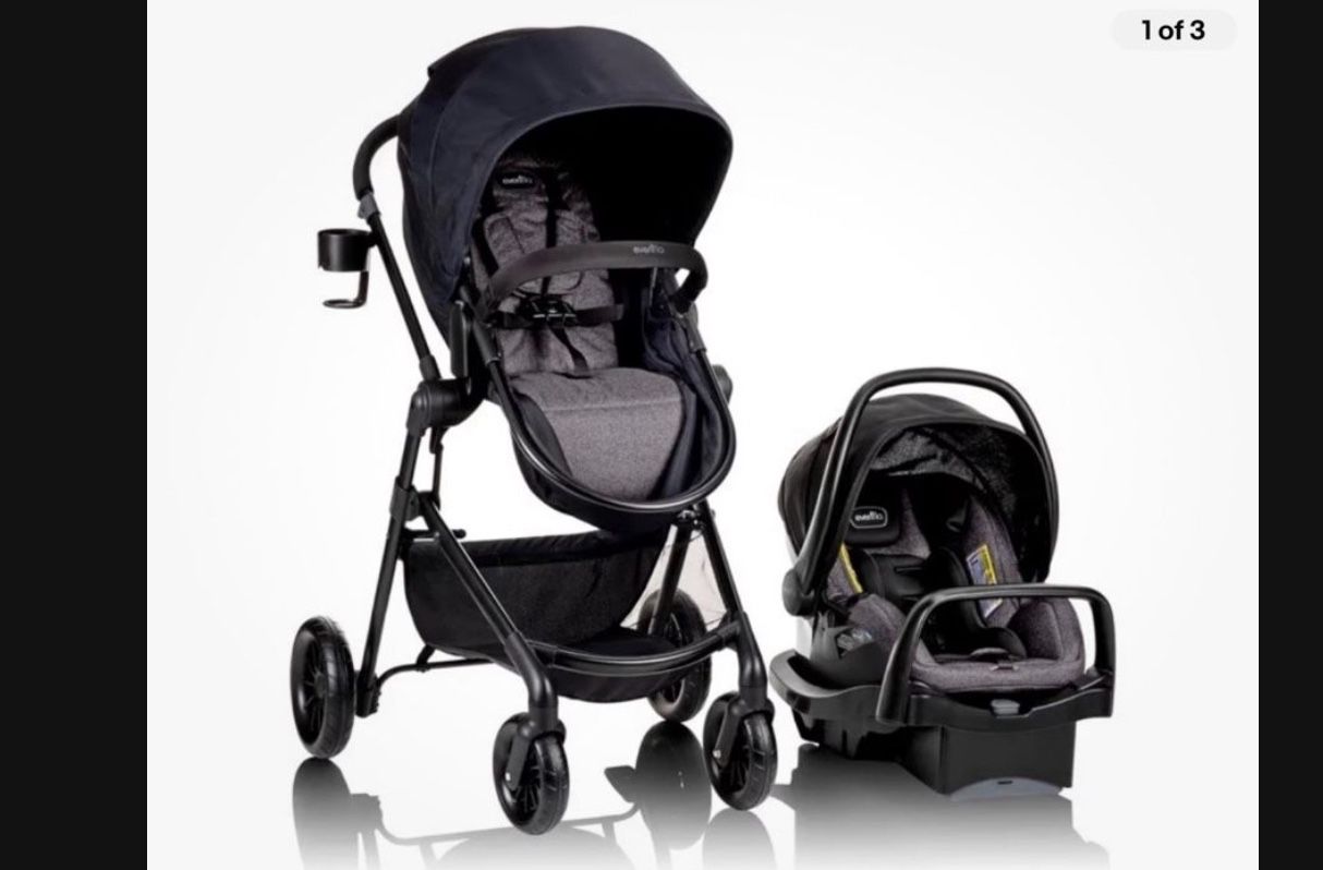 New EvenFlo Pivot Stroller System. Gray