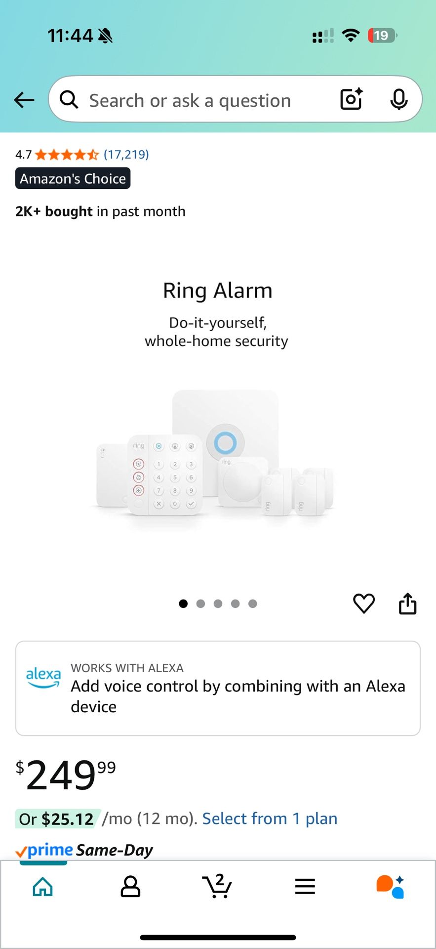Ring Alarm10 Piece Kit – Wireless Smart Home Security System Expandable Easy Setup Mobile App Control 24/7 Professional Monitoring Alexa Com